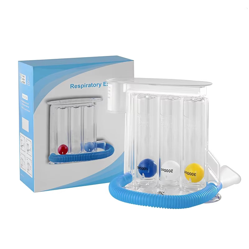3 Balls Breathing Trainer Lung Function Improvement Respiratory Spirometry Breath Exerciser Measurement System Deep Capacity