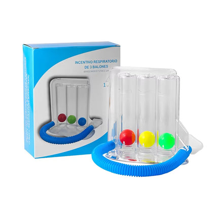 3 Balls Breathing Trainer Lung Function Improvement Respiratory Spirometry Breath Exerciser Measurement System Deep Capacity